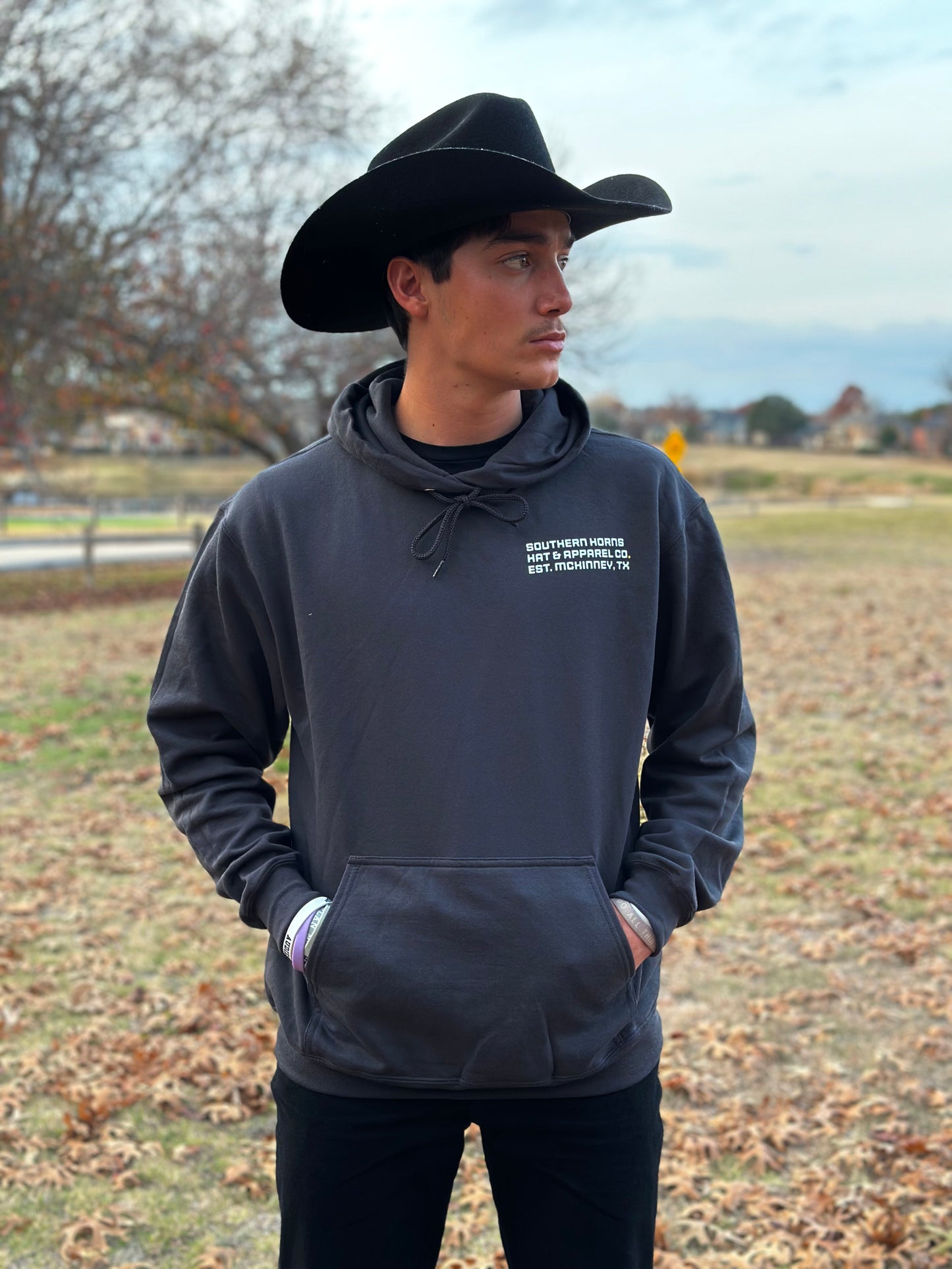 Texas Series Charcoal Hoodie